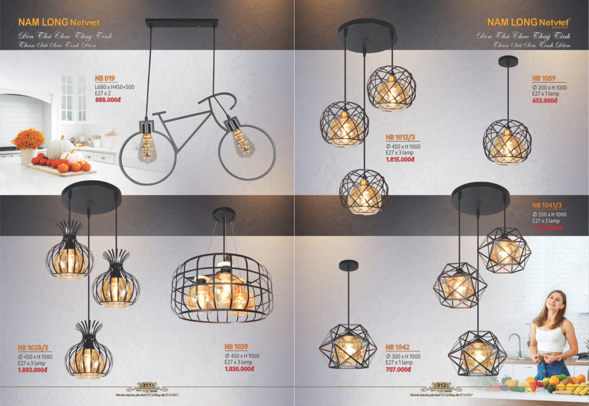 Bảng giá đèn trang trí Nam Long